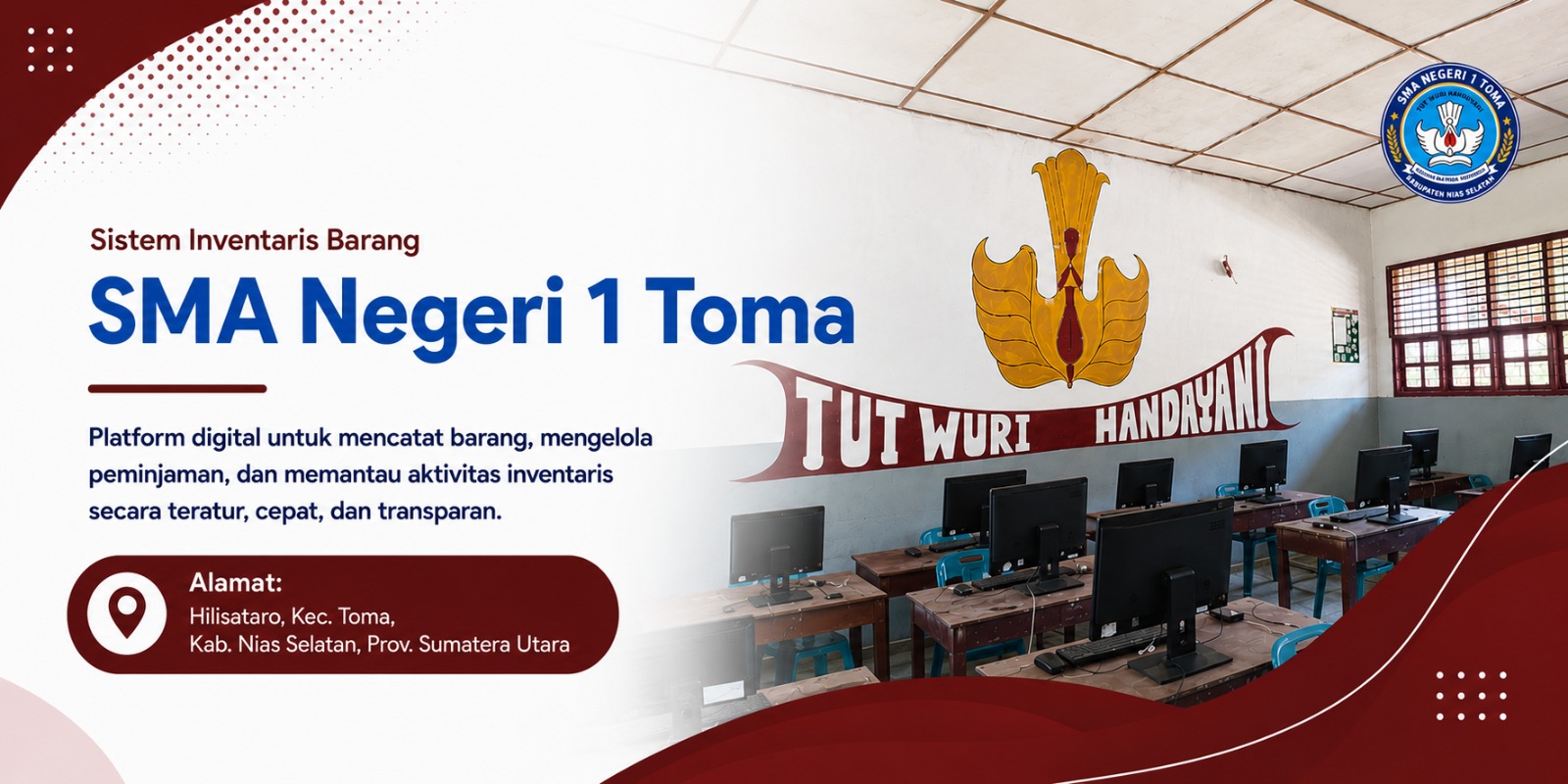 Banner utama SMA Negeri 1 Toma